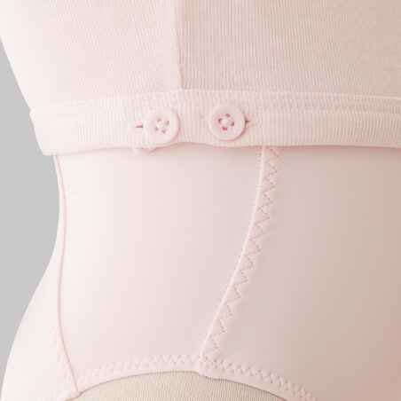 Girls' Ballet Wrap-Over Top - Pale Pink