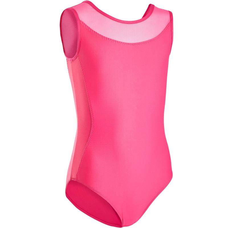 Tanzbody Ballett Bi-Material Mädchen rosa