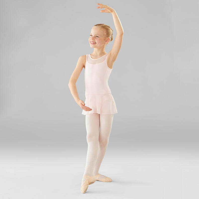Balletpakje voor meisjes twee stoffen lichtroze