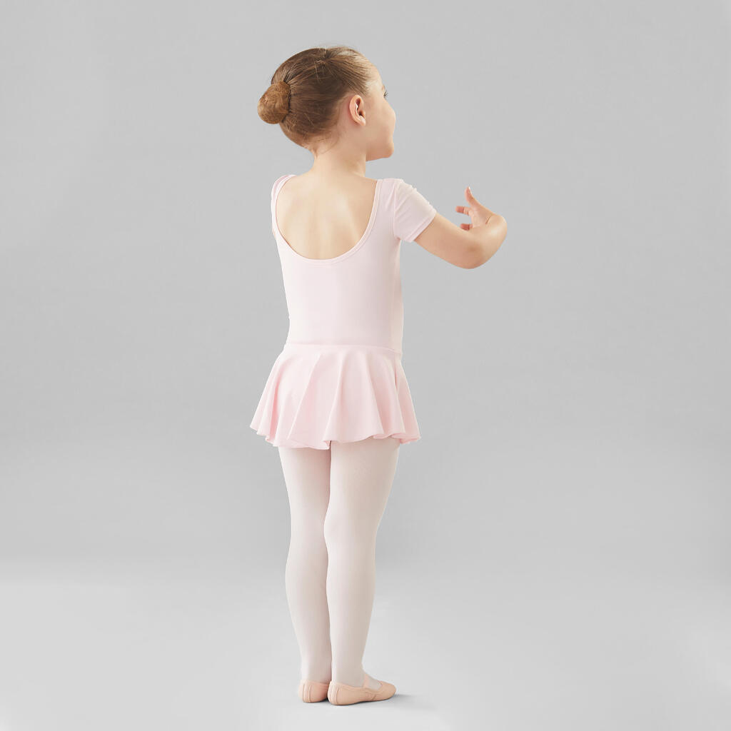 Tunika Ballett-Trikot Kinder rosa 