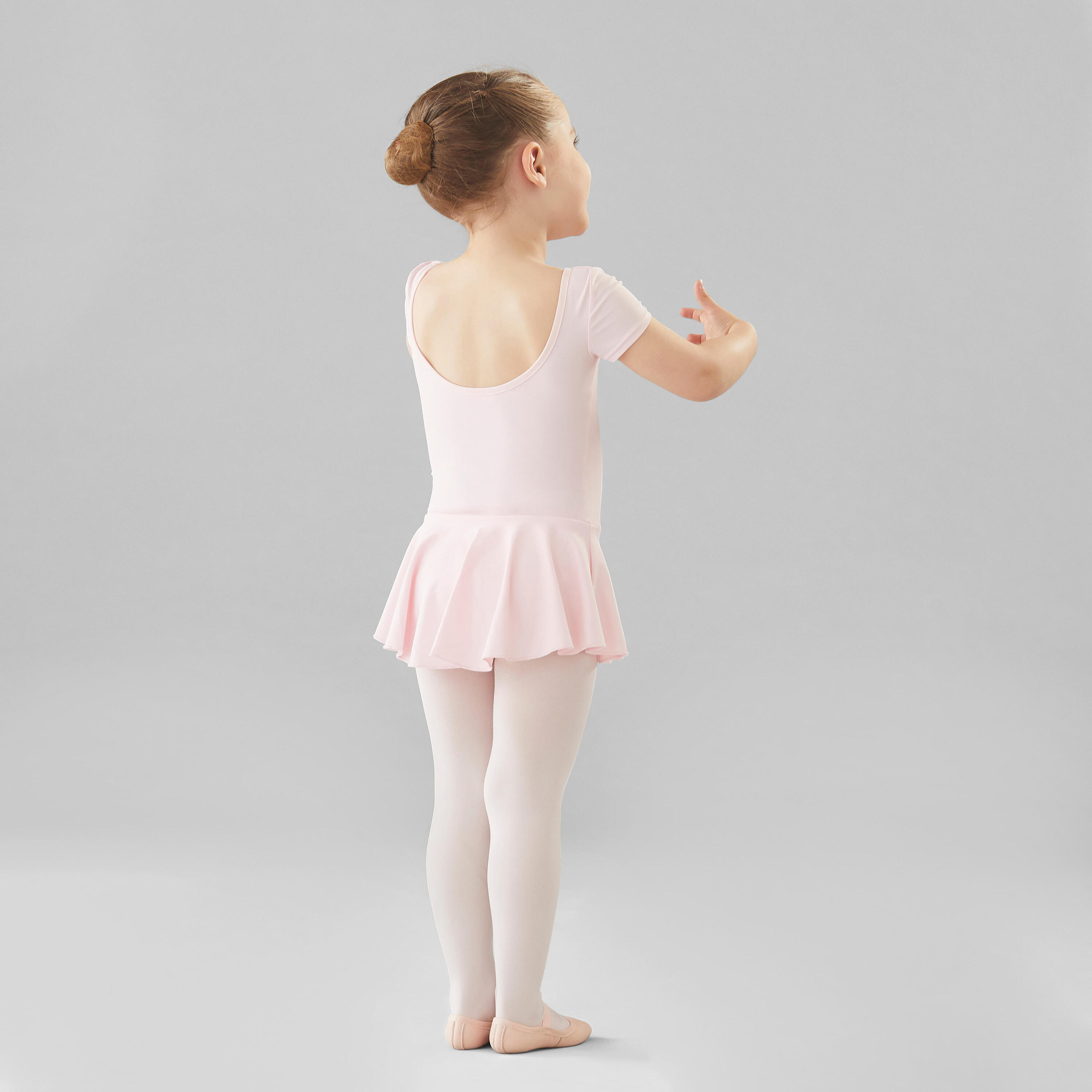 Girls' Ballet Skirted Leotard - Light Pink 5/7
