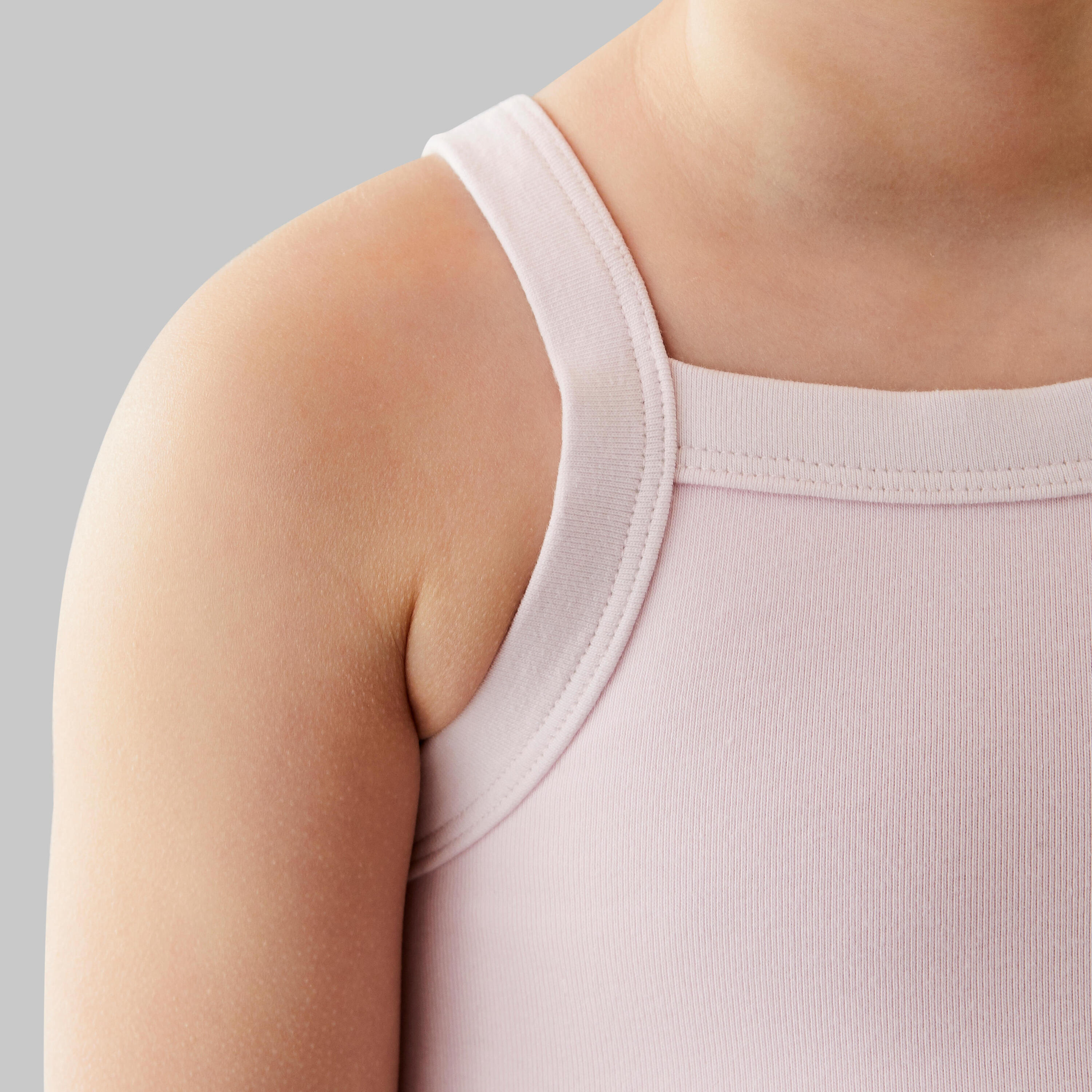 Justaucorps danse classique rose fines bretelles fille 7/11