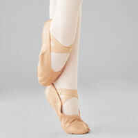 Leather Split-Sole Demi-Pointe Shoes Sizes 9.5C - 8 - Beige