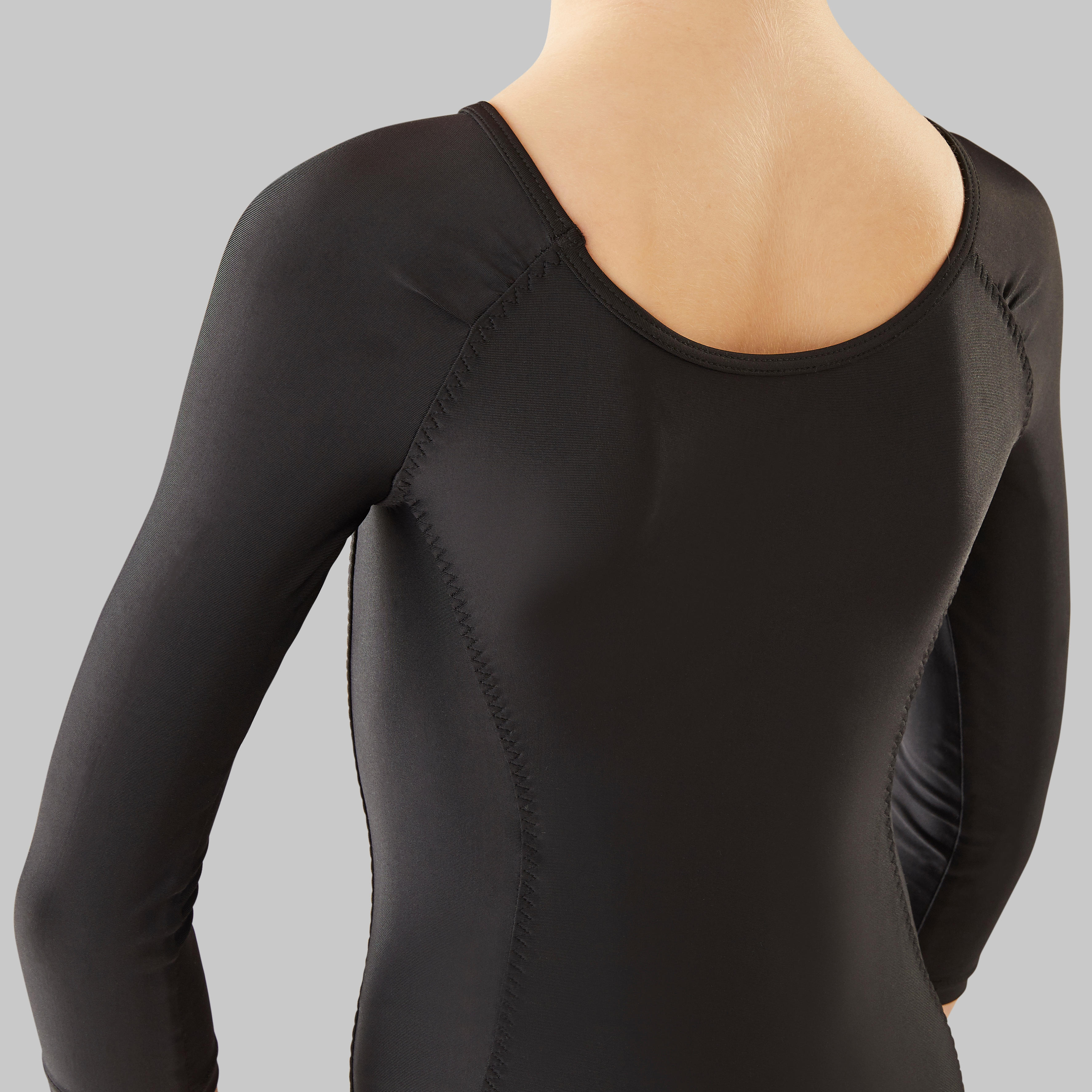 Women's Long Sleeve Leotard Black Sustainable Alexandria -  Canada