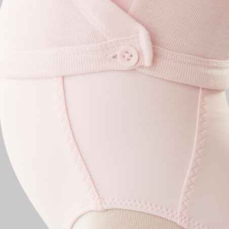 Girls' Ballet Wrap-Over Top - Pale Pink