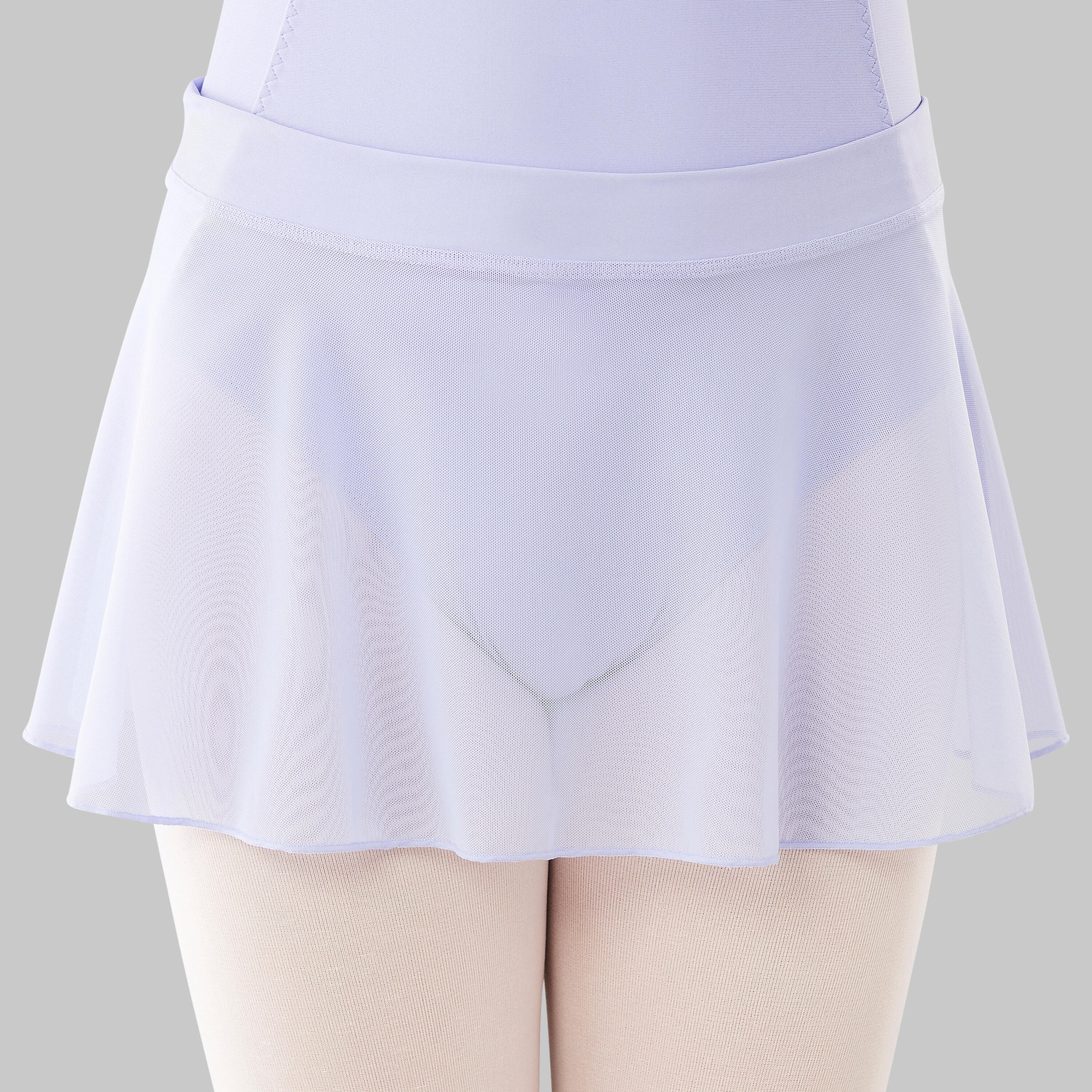 Girls' Voile Ballet Skirt - Lilac 1/4