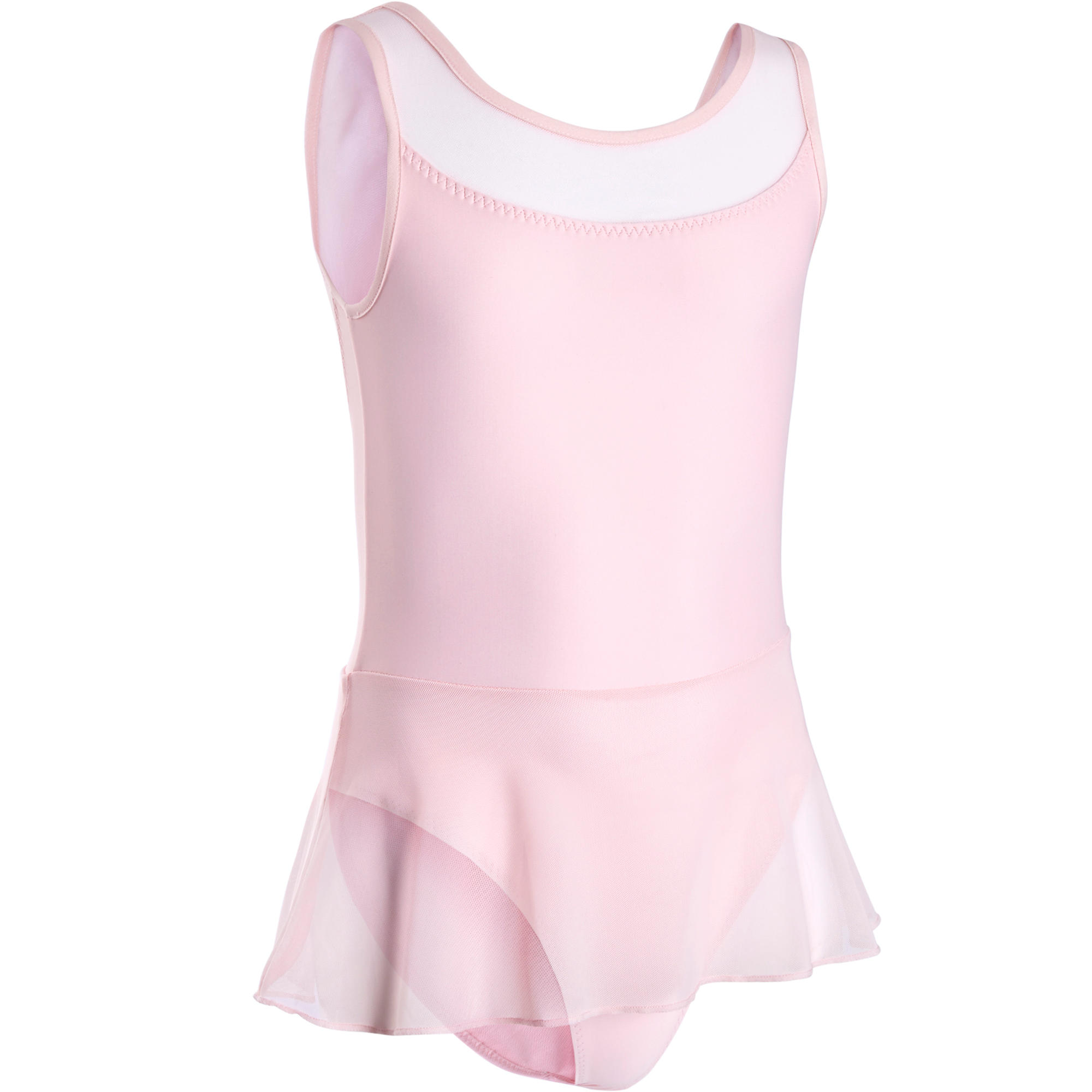 Tunique danse classique rose bi-matière fille 8/11