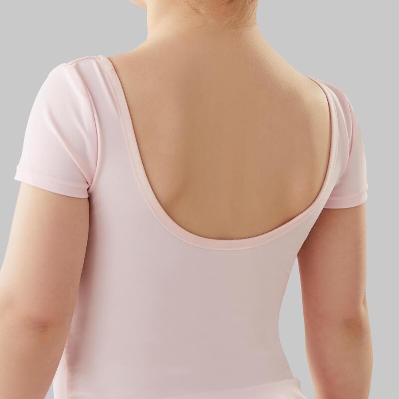 Body danza classica bambina con gonnellino 100 rosa