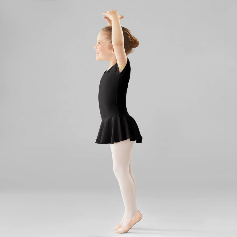 Girls' Ballet Skirted Leotard - Black