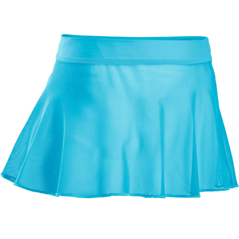 DOMYOS Girls' Voile Ballet Skirt Turquoise Decathlon