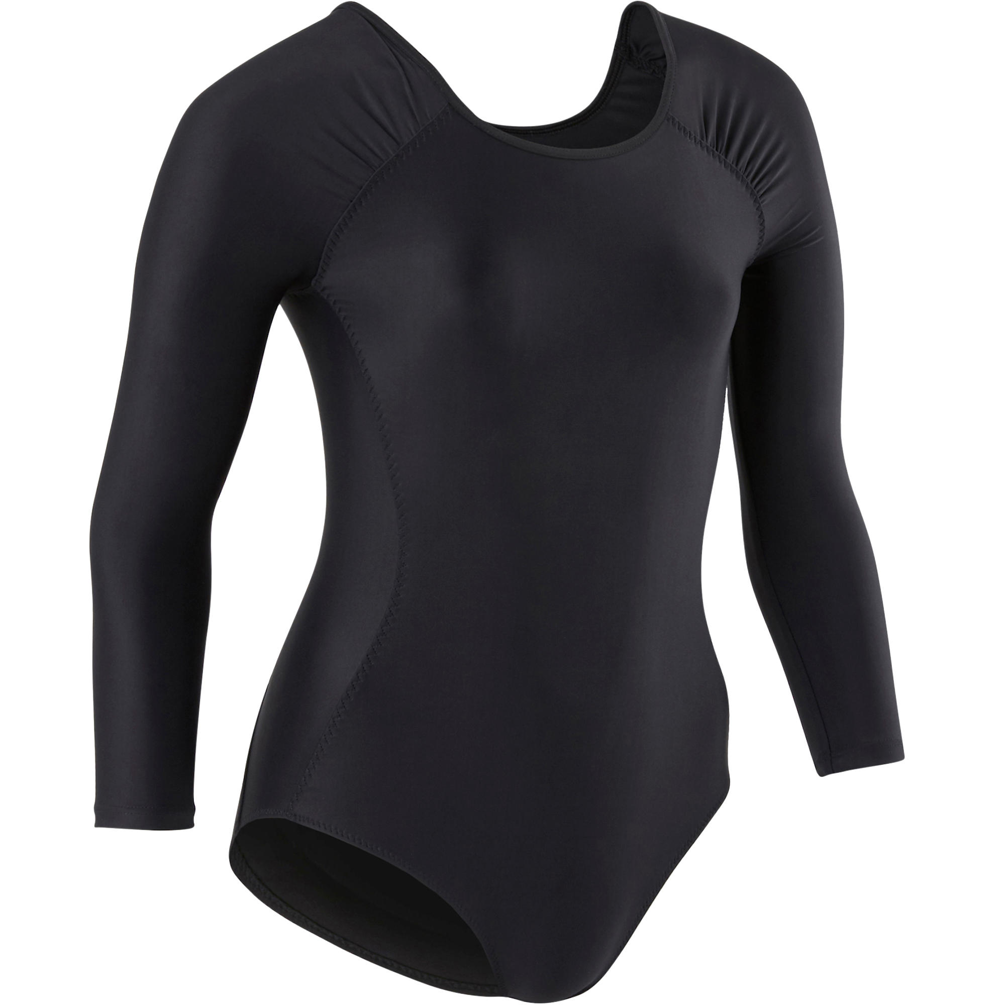 BODY MANGA LARGA NEGRO - Decathlon