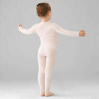 Girls' Ballet Wrap-Over Top - Pale Pink