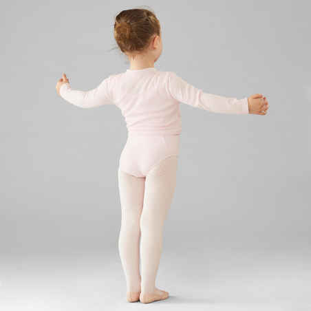 Girls' Ballet Wrap-Over Top - Pale Pink
