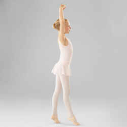 Balettdräkt två material Junior rosa