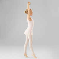 Girls' Mixed Media Ballet Leotard - Light Pink