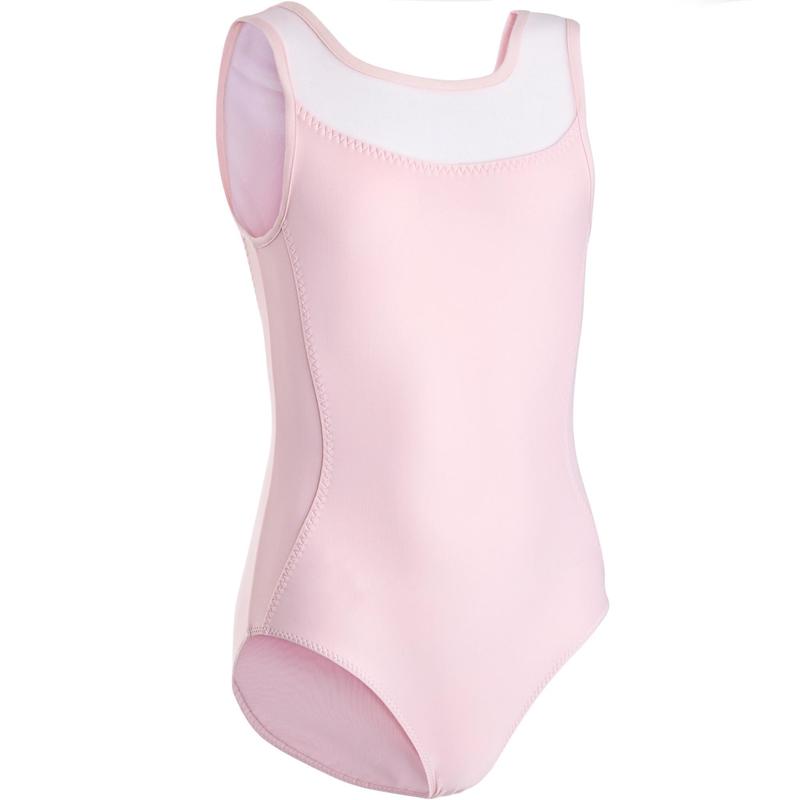 Body Balet Material Dublu Roz Fete Domyos By Decathlon