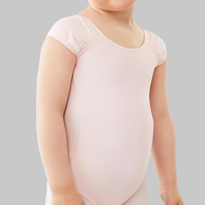 Tanzbody kurzarm Ballett Kinder rosa 