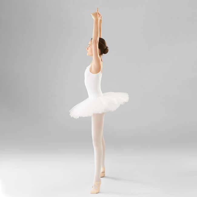 Body Da Danza Per Bambina Color Carne - Senza Cuciture, Spalline Regolabili, Per Balletto, Ginnastica, Recital