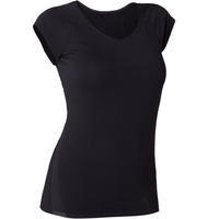 T-Shirt 530 dévoré Pilates Gym douce femme noir