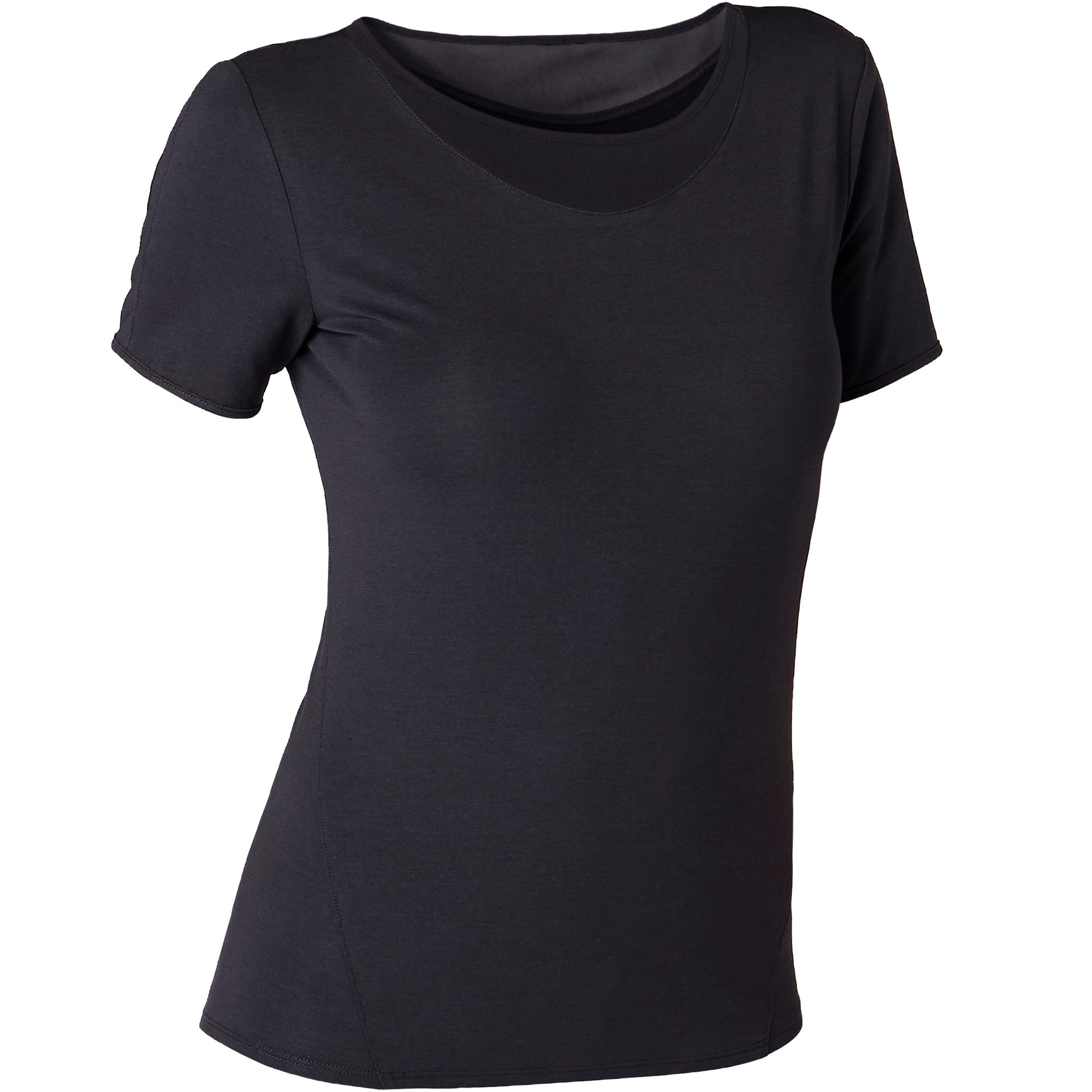 520 Tulle Women's Pilates & Gentle Gym T-Shirt - Black 7/7