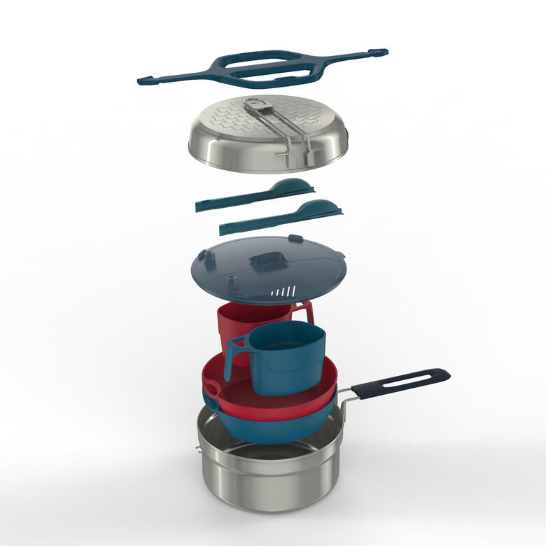 Pentole, padelle e posate da campeggio Decathlon