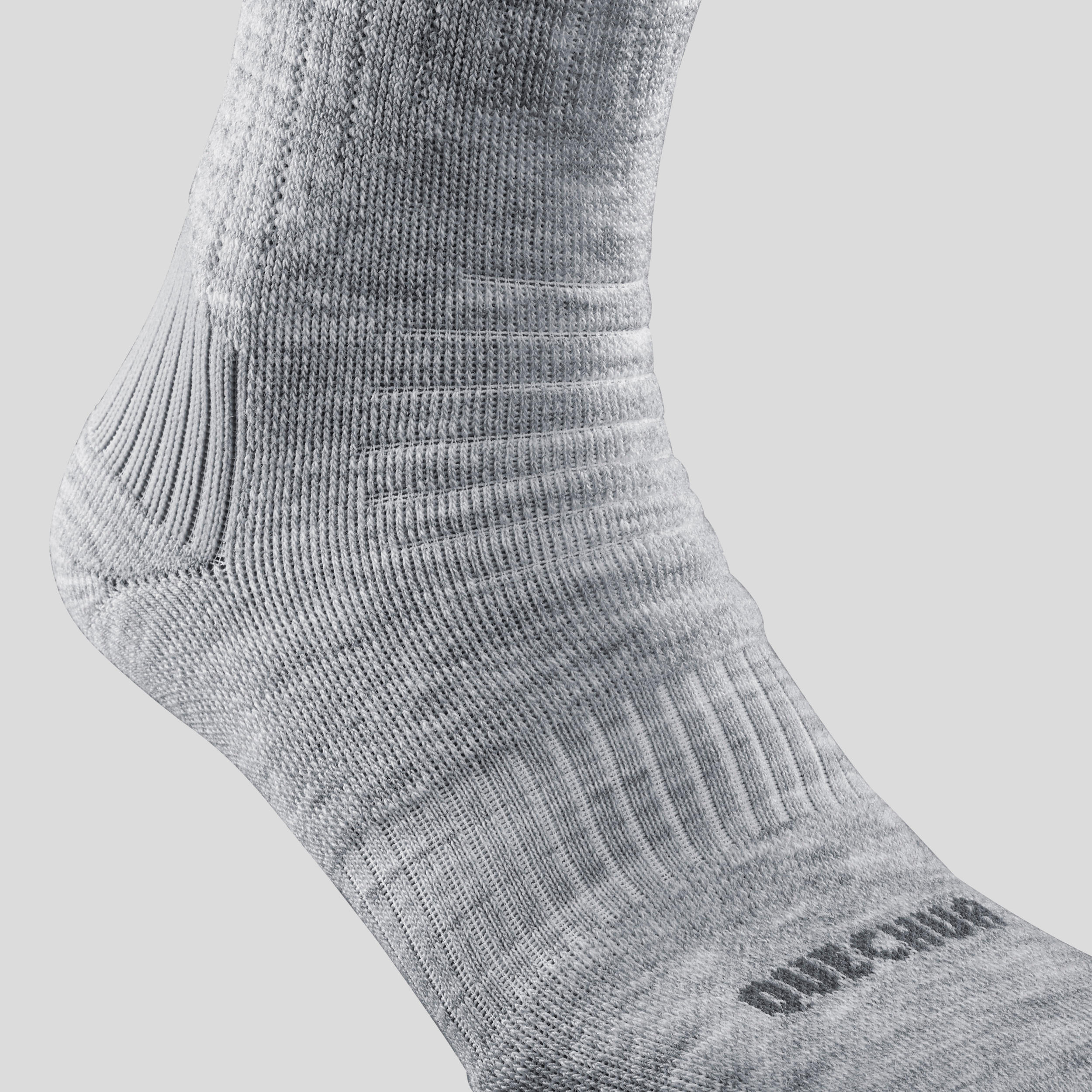 2 paires de chaussettes de randonnée - SH 100 gris 3/5