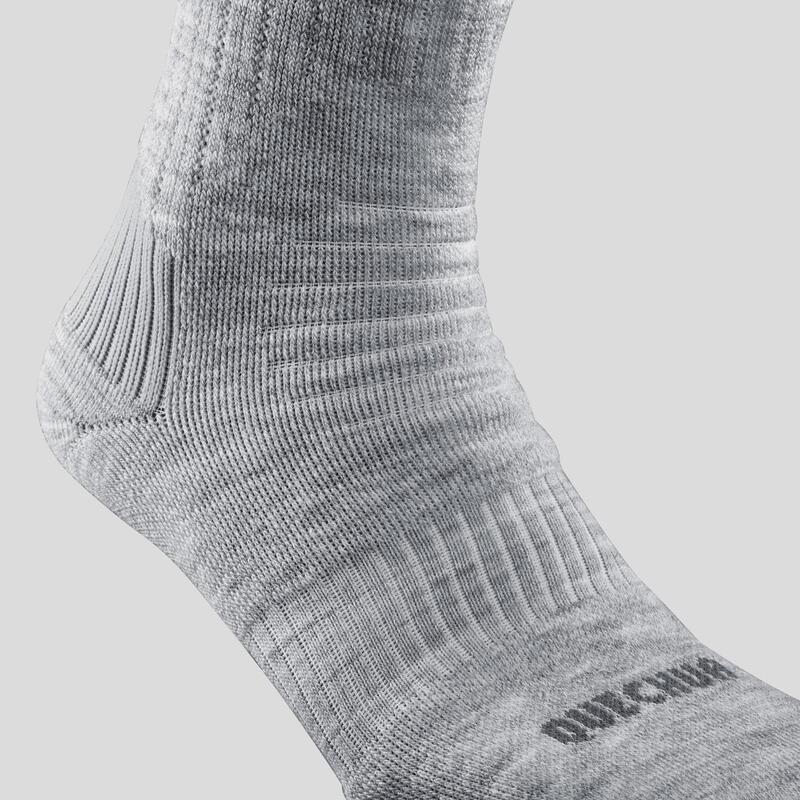 Turistické polovysoké hřejivé ponožky SH 100 2 páry