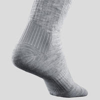 Čarape za planinarenje SH100 srednje duboke za odrasle 2 para - sive