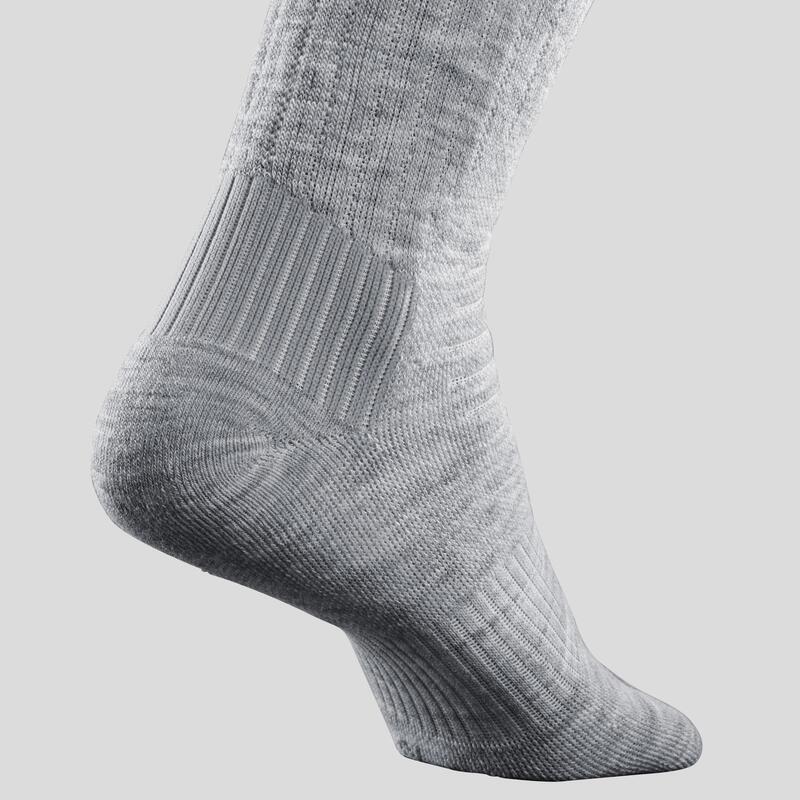 Yetişkin Outdoor Uzun Kışlık / Termal Çorap - Gri - 2 Çift - SH100 Mid