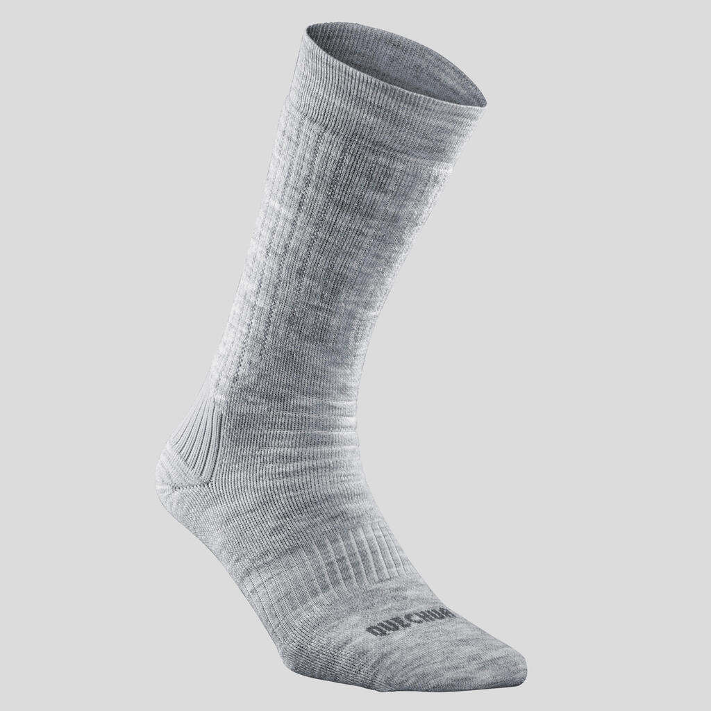 Warm Hiking Socks - SH100 X-WARM MID - 2 Pairs