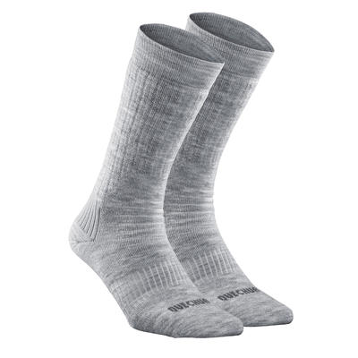 Wandersocken Damen/Herren halbhoch warm 2er-Pack - SH100