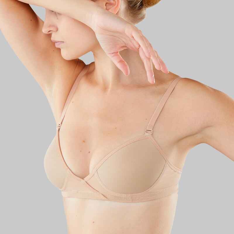 Sport-BH Ballett Invisible Damen beige