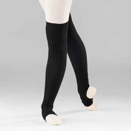 Women's Ballet and Modern Dance Long Leg Warmers - Black