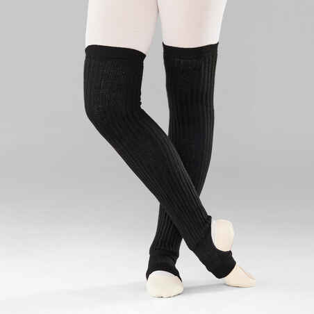 Women's Ballet and Modern Dance Long Leg Warmers - Black
