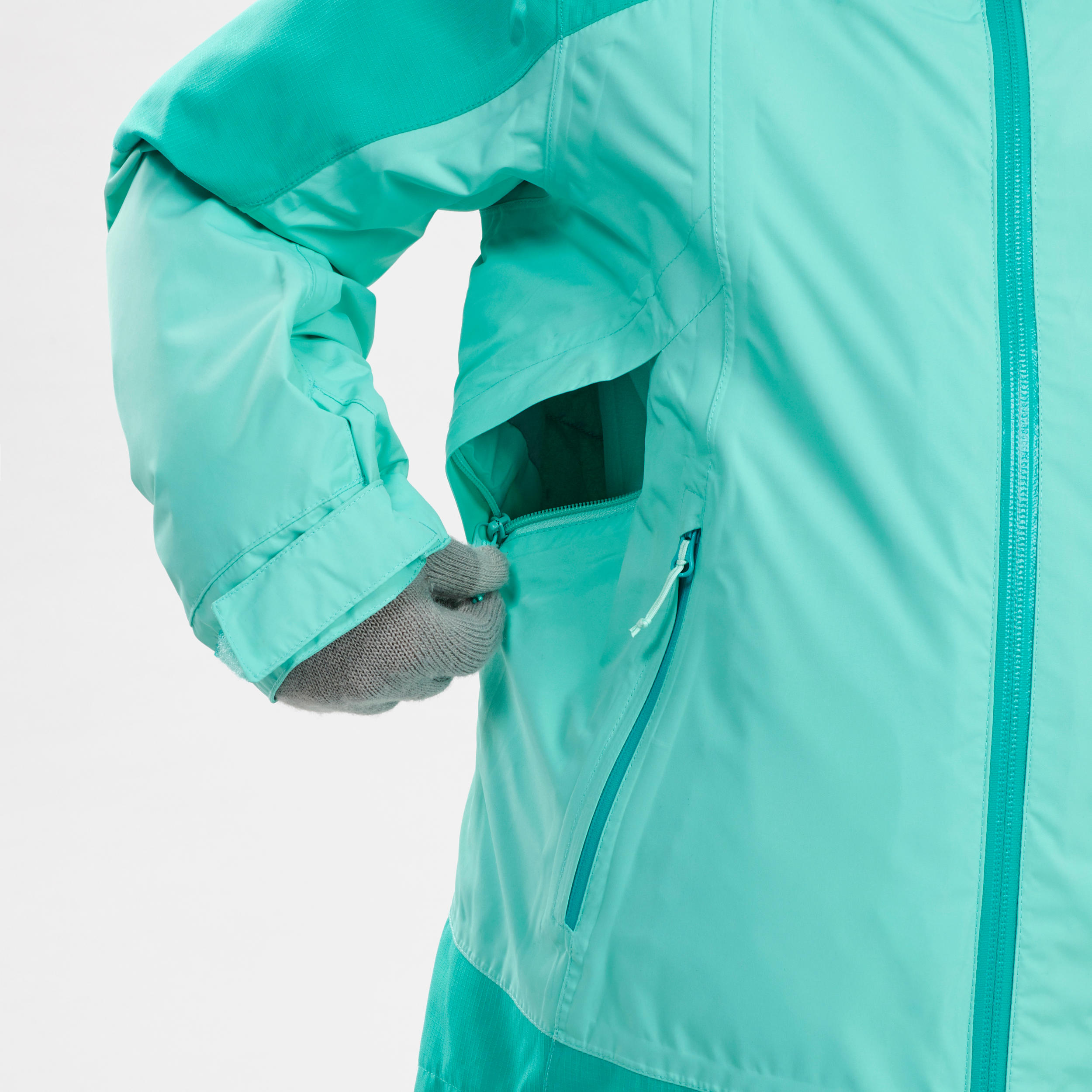 KIDS’ 3-in-1 WATERPROOF HIKING JACKET - SH500 X-WARM -10°C - AGES 7-15 12/19
