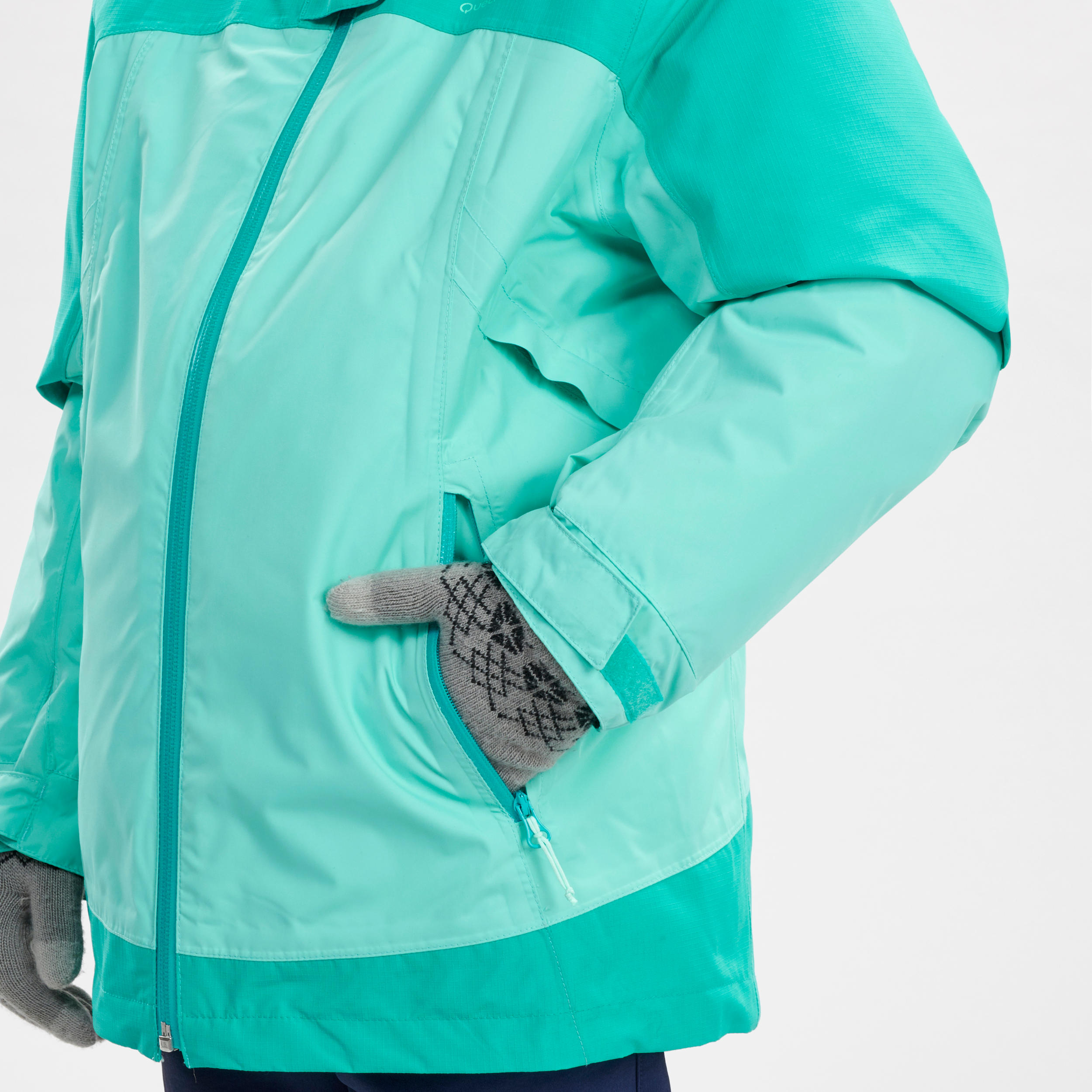 KIDS’ 3-in-1 WATERPROOF HIKING JACKET - SH500 X-WARM -10°C - AGES 7-15 7/19