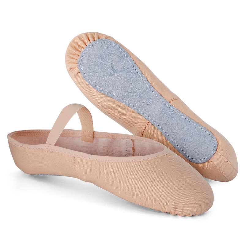 DOMYOS Canvas Full Sole DemiPointe Ballet Shoes Sizes...