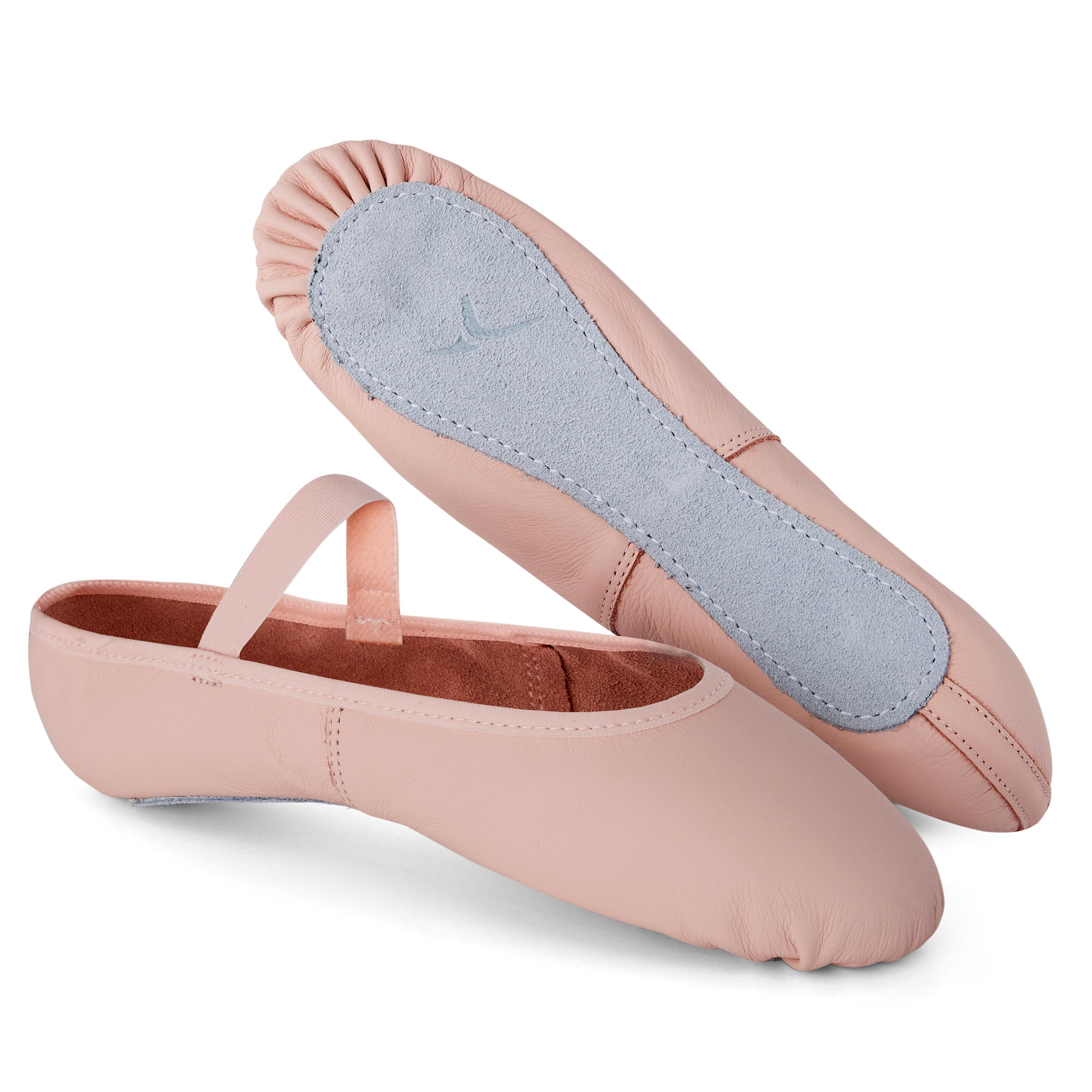 pink leather ballet slippers