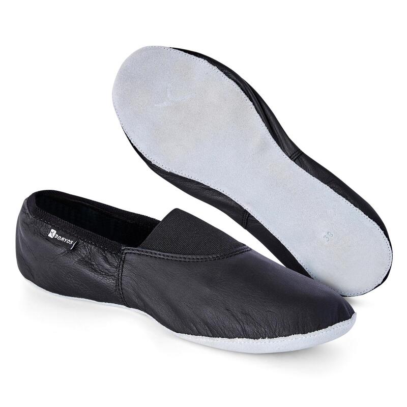 Jazz Dance-Schuhe Modern Jazz weiches Leder - schwarz