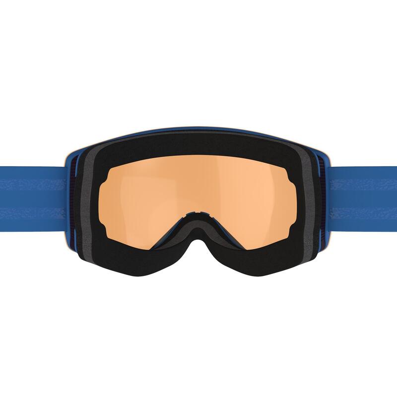 MASQUE DE SKI ET DE SNOWBOARD BEAU TEMPS ENFANT ET ADULTE G 900 FL - BLEU