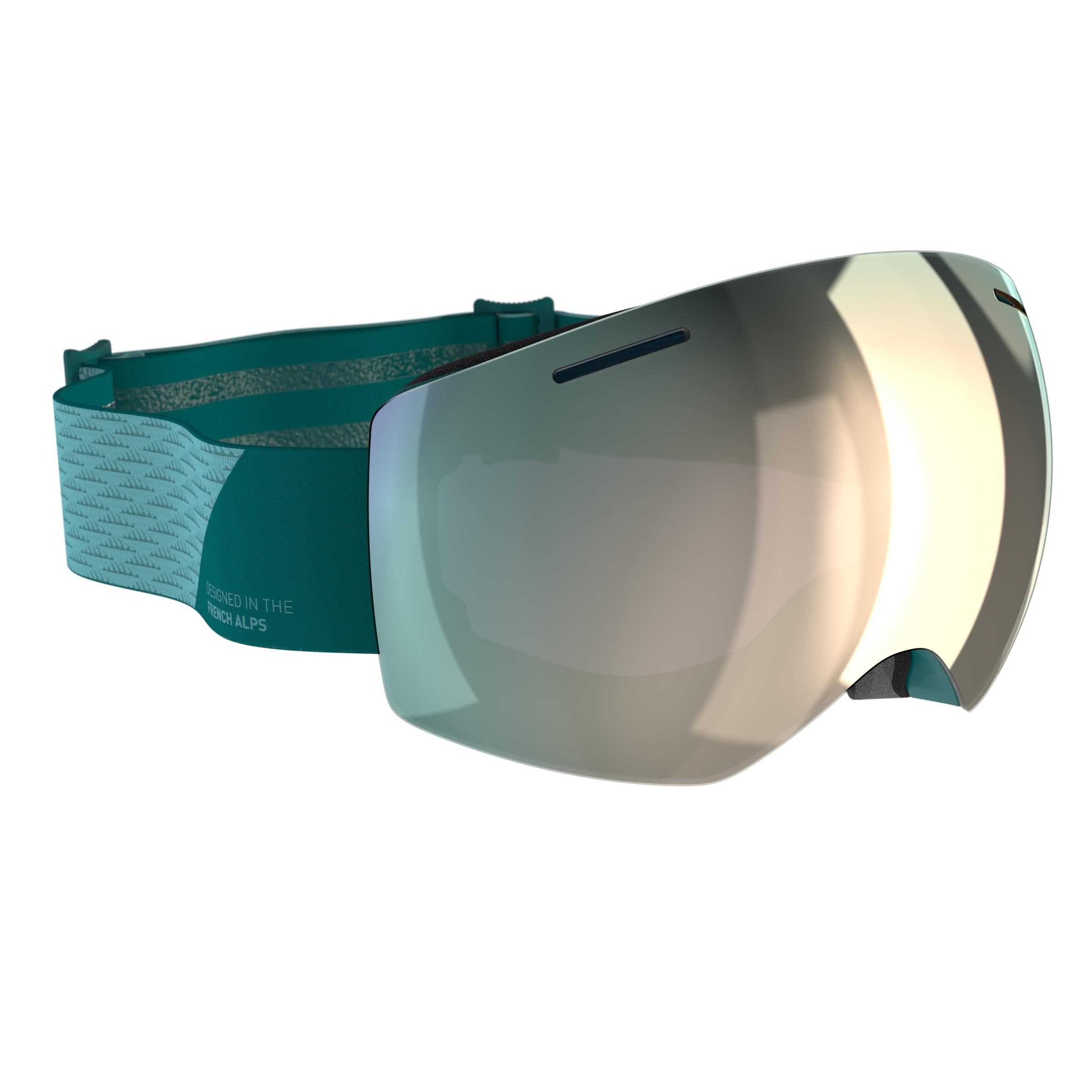 WOMEN AND GIRL'S GOOD WEATHER SKIING AND SNOWBOARDING GOGGLES G 520 - Blue 2/6