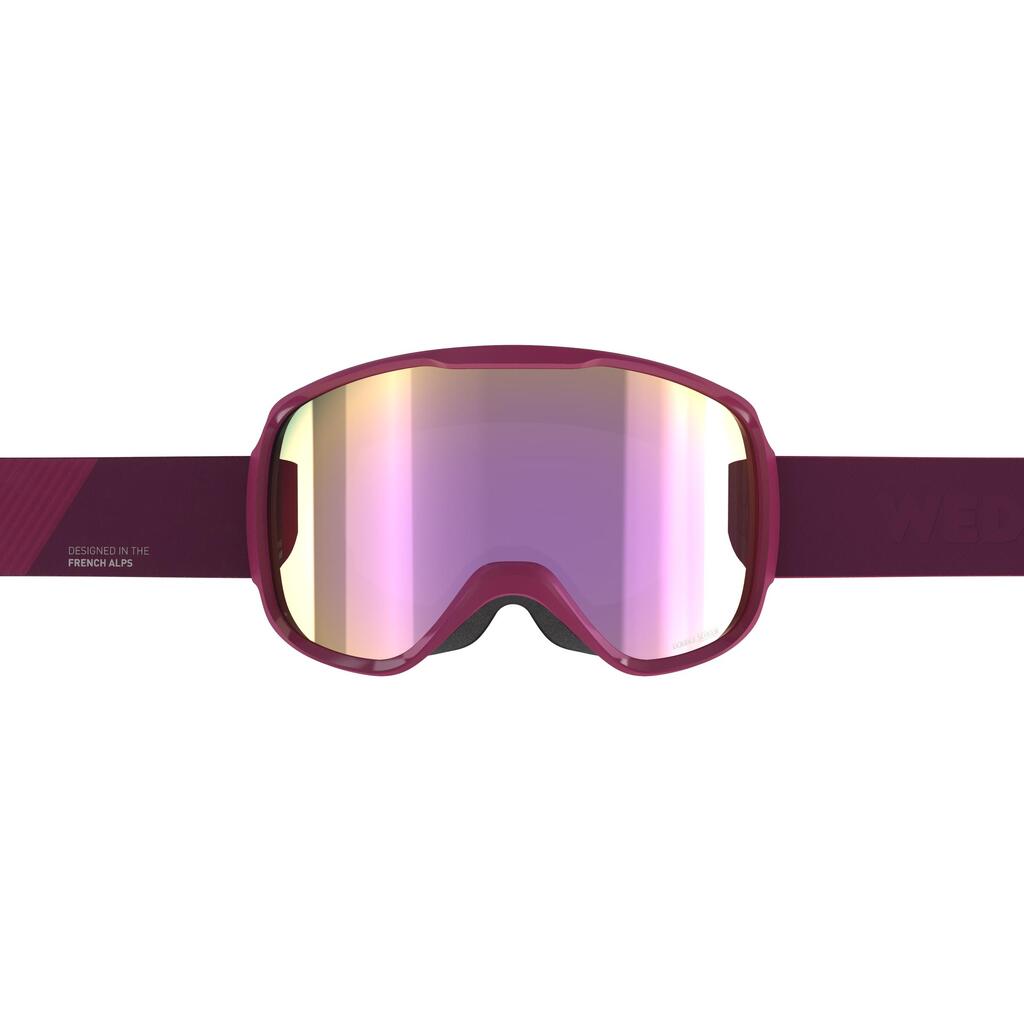 Ski-/Snowboardbrille G 500 Erwachsene/Kinder Schönwetter blau 