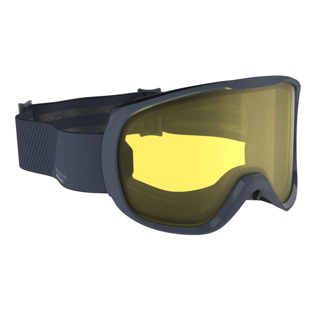 Skibrille Snowboardbrille Erwachsene/Kinder Allwetter - G500 I grau 