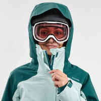 Skibrille Snowboardbrille G 500 S1 Schlechtwetter Damen/Mädchen weiss