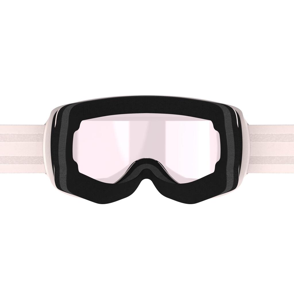 Skibrille Snowboardbrille Erwachsene/Kinder Allwetter photochrom - G 500 weiss 