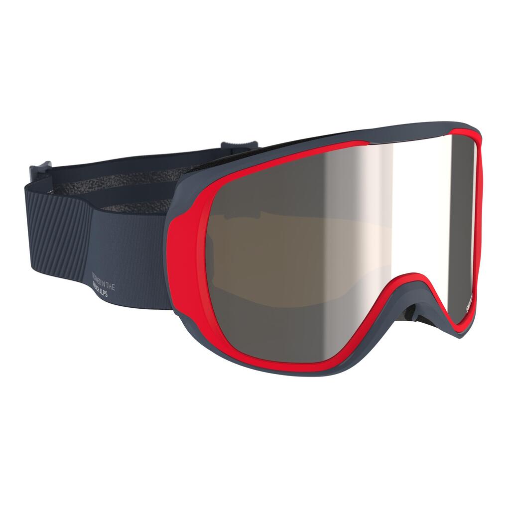 Skibrille Snowboardbrille Erwachsene/Kinder Allwetter - G500 I grau 