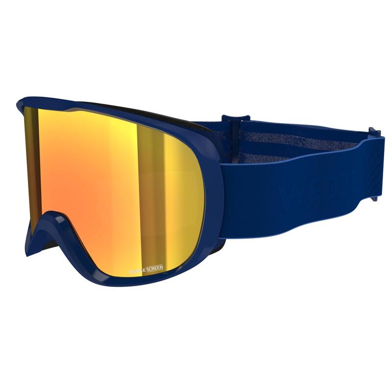 Ski- en snowboardbril voor volwassenen en kinderen G 500 zonnig weer blauw