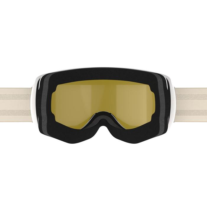 G 500 I ADULTS' AND KIDS' ALLWEATHER SKI AND SNOWBOARD MASK WHITE