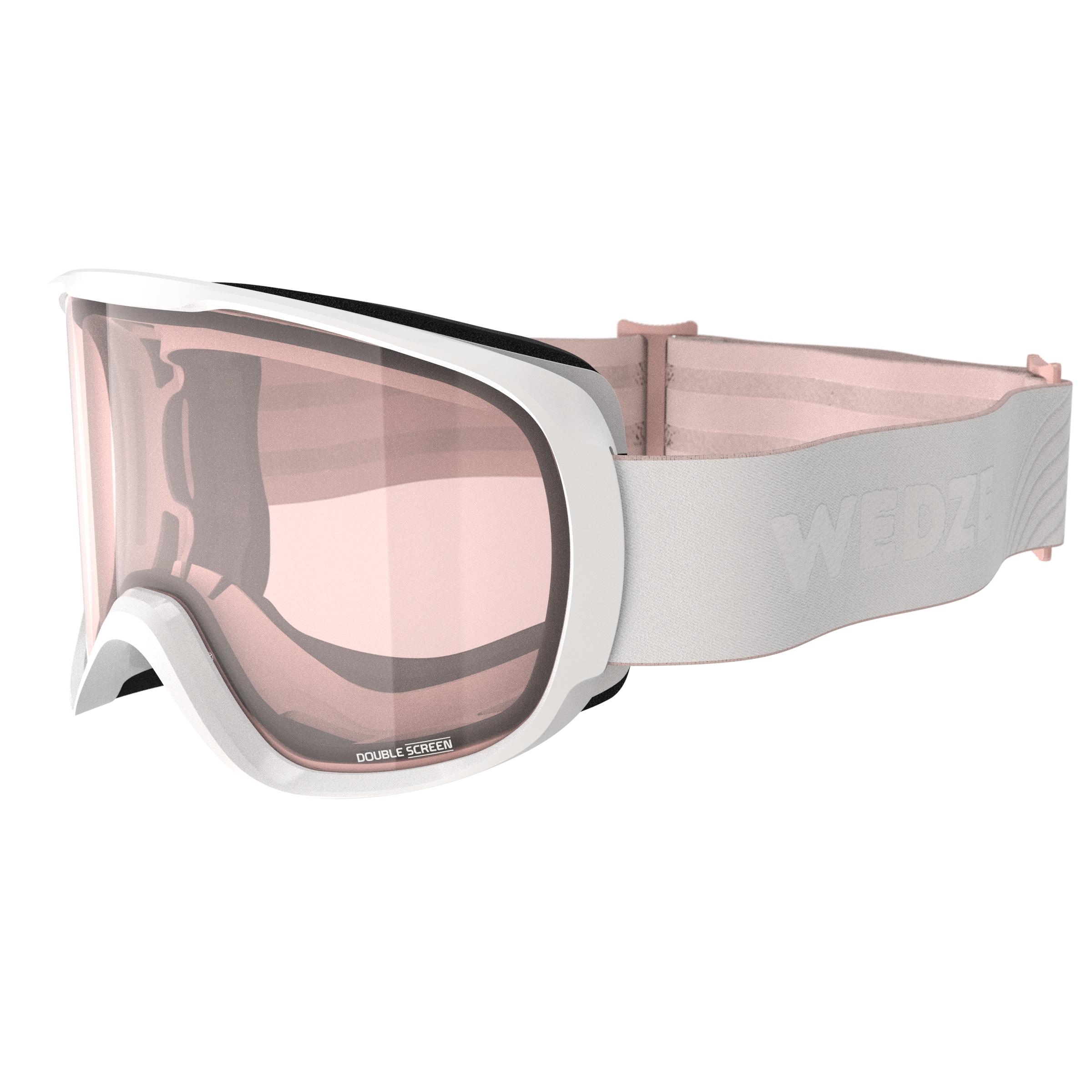 MASCHERA DA SCI E SNOWBOARD ADULTO E BAMBINO G 500 - BRUTTO TEMPO - GRIGIA  WEDZE WEDZE | DECATHLON