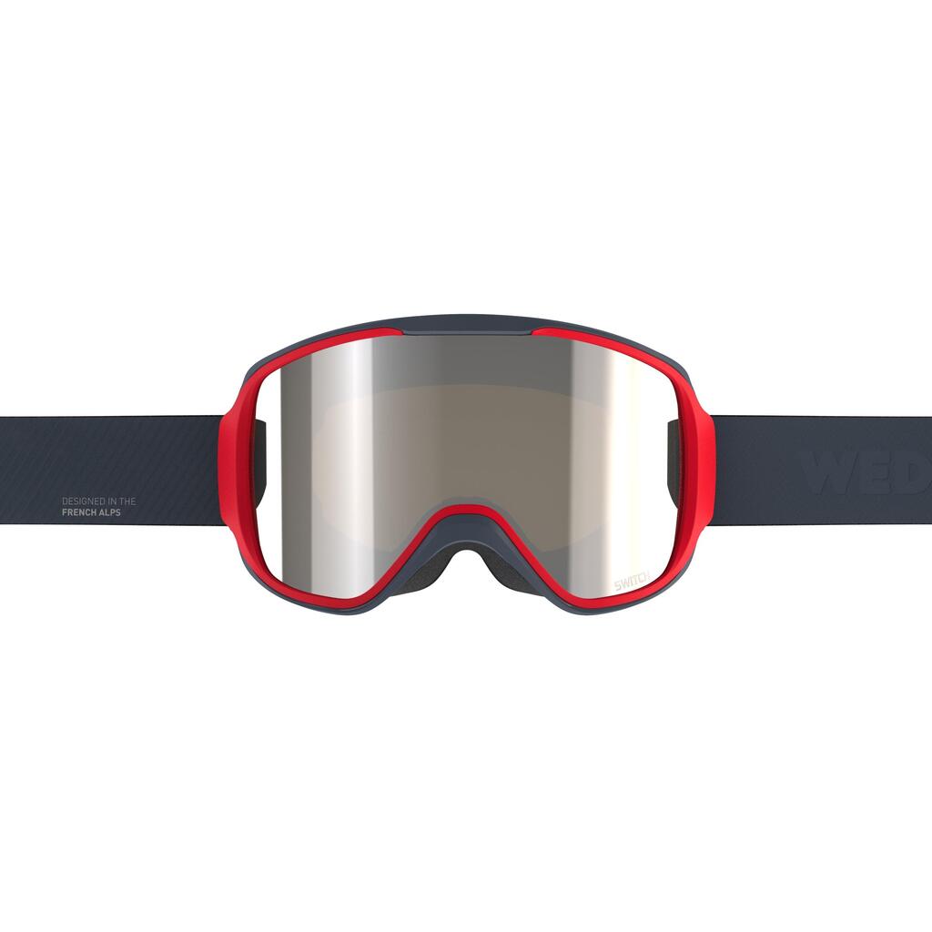 Skibrille Snowboardbrille Erwachsene/Kinder Allwetter - G500 I grau 